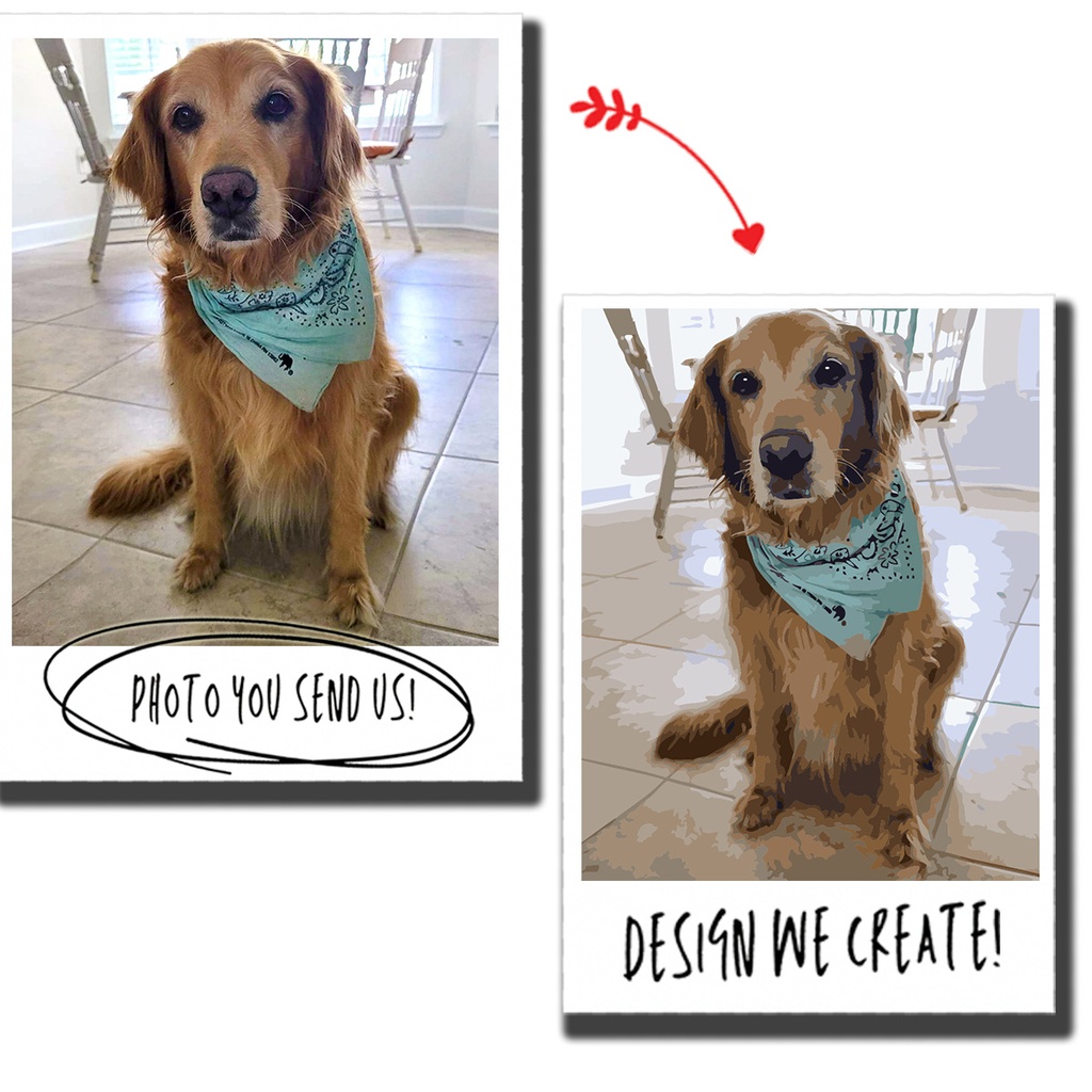 Dog Photo Paint By Number