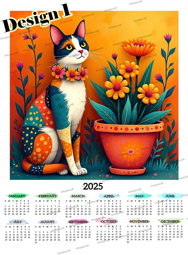 Paint By Numbers Calendar 2025