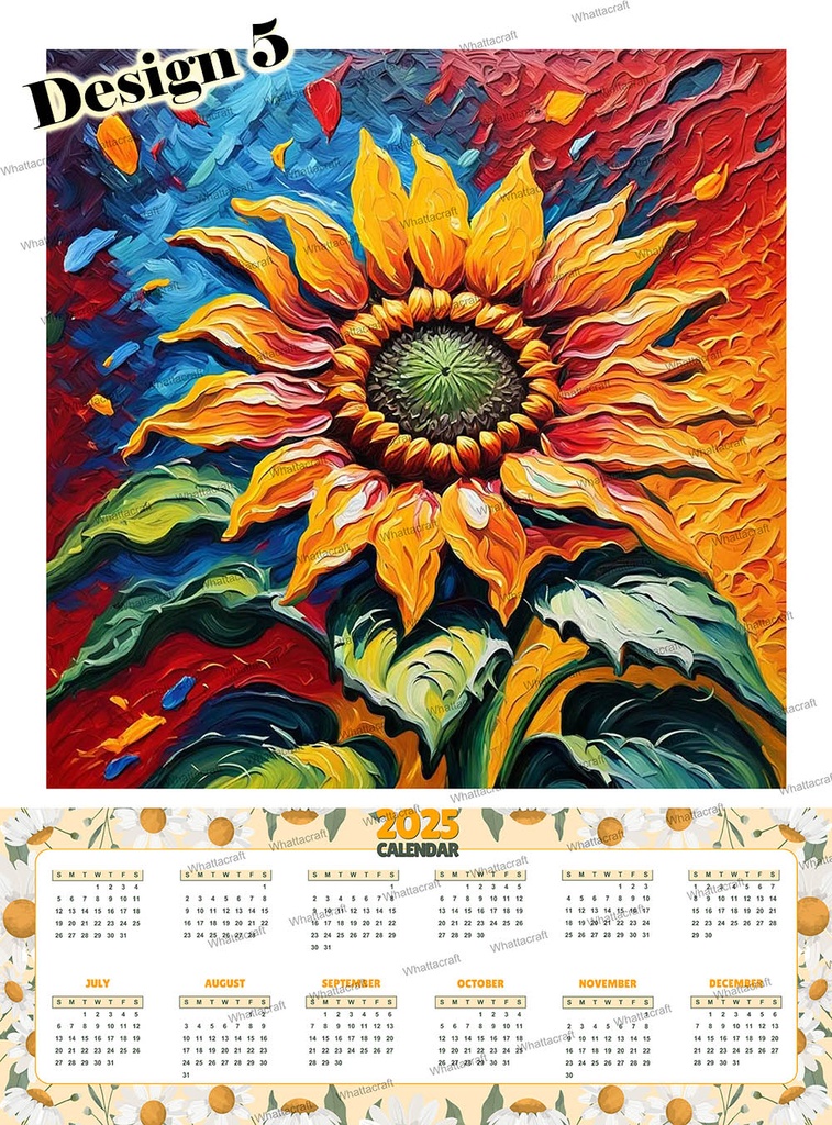 Paint By Numbers Calendar 2025
