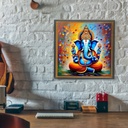 Blessing Ganesh Ji - Rolled Paint By Numbers