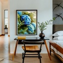 Blue Hydrangeas Flower - Rolled Paint By Numbers