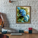 Blue Hydrangeas Flower - Rolled Paint By Numbers
