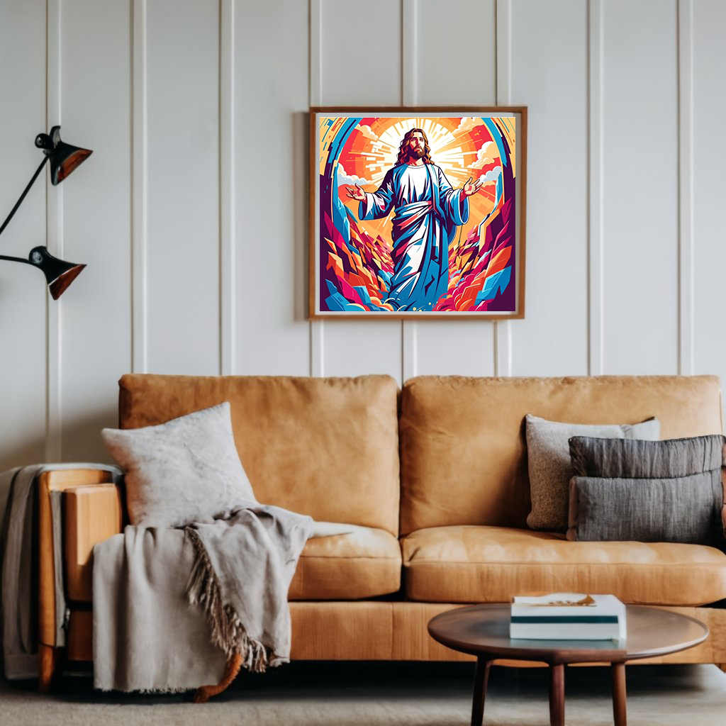 Merciful Jesus - Rolled Paint By Numbers 