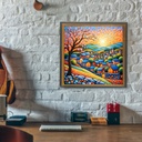 Colorful Village - Rolled Paint By Numbers