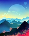Mystical Sunrise - Rolled Paint By Numbers