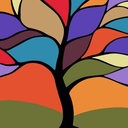 Rolled Mini Paint by Numbers - Colorful Tree
