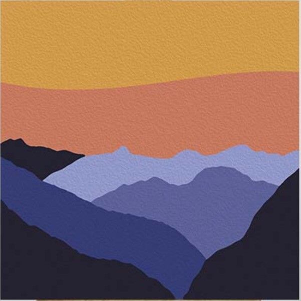 Rolled Mini Paint by Numbers - Colorful Mountains