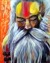 Guru The Indian Monk - Rolled Paint By Numbers