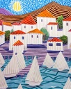 City And Boats - Rolled Paint By Numbers 
