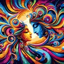 Radhe Krishna - Rolled Paint By Numbers