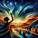 Woman And Her Fantasy World