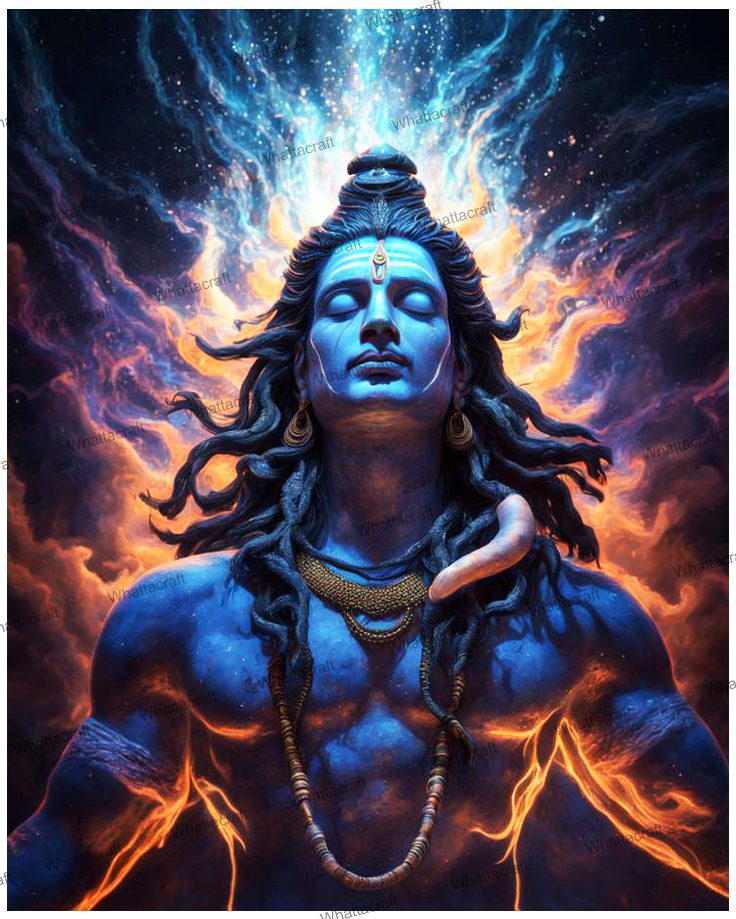 [WAC1-92] Rudra Shiva - Rolled Paint By Numbers