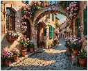 European Village - Rolled Paint By Numbers 
