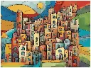 Somewhere Over The Rainbow - Rolled Paint By Numbers