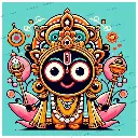 Cute Lord Jagannath - Rolled Paint By Numbers 