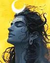 Har Har Mahadev Shiva - Rolled Paint By Numbers