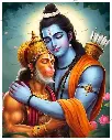 Ram & Hanuman ji Religious  - Rolled Paint By Numbers 