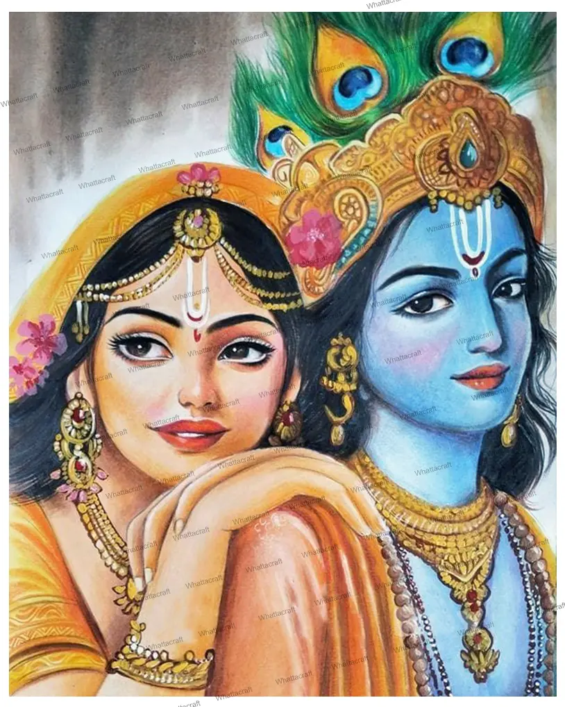 RADHA KRISHNA  - Rolled Paint By Numbers 