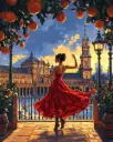 An elegant woman - Rolled Paint By Numbers 