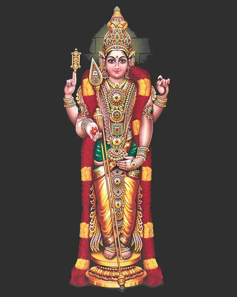Lord Murugan - Rolled Paint By Numbers 