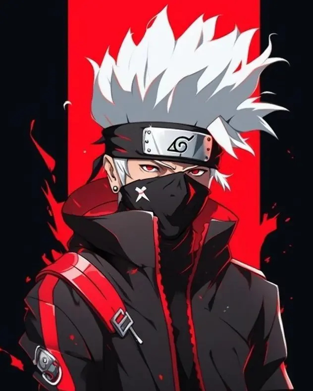 [MINI-99] Mini Paint by Numbers - Kakashi Naruto Theme - Anime  