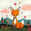 Framed Mini Paint by Numbers - Smiling Fox