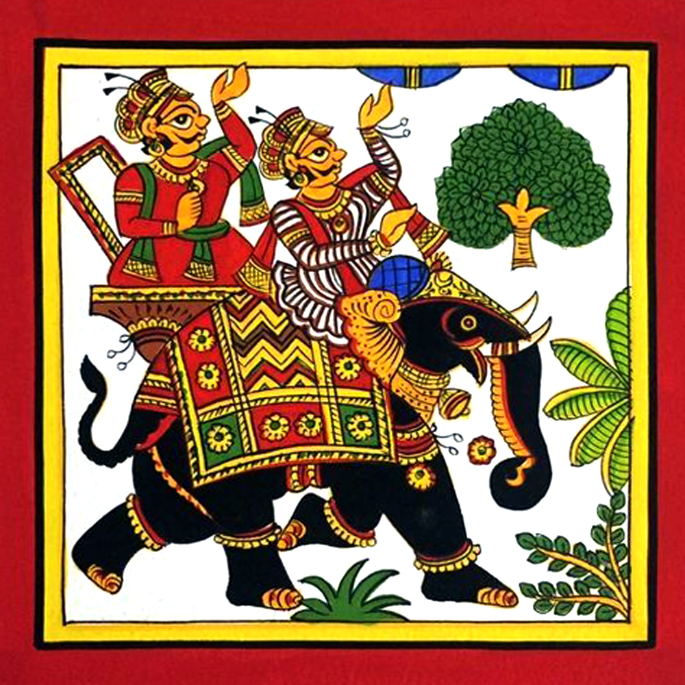 Elephant Phad Painting - Rolled Paint By Numbers