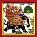 Elephant Phad Painting - Rolled Paint By Numbers