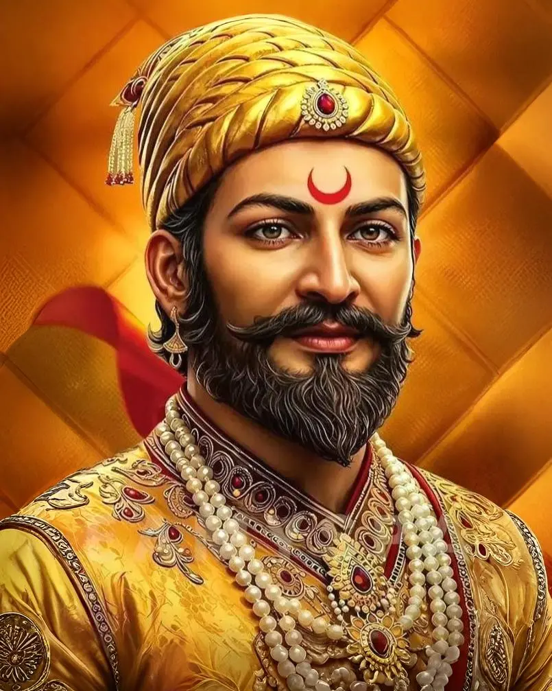 [WAC1-147] Chhatrapati Shivaji Maharaj - Rolled Paint By Numbers