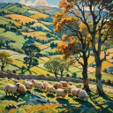 Countryside - Rolled Paint By Numbers 