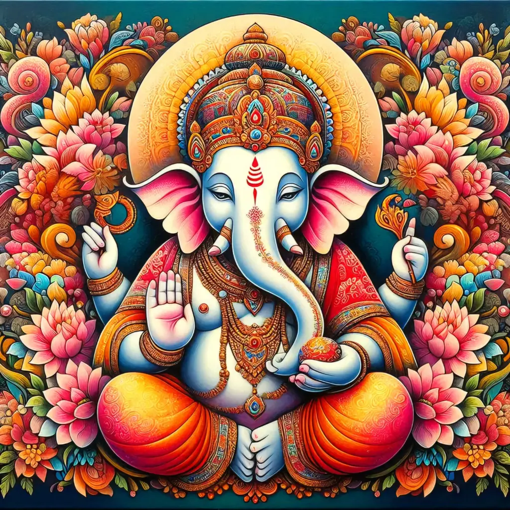 Ganapathi - Rolled Paint By Numbers 