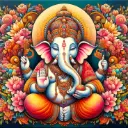 Ganapathi - Rolled Paint By Numbers 