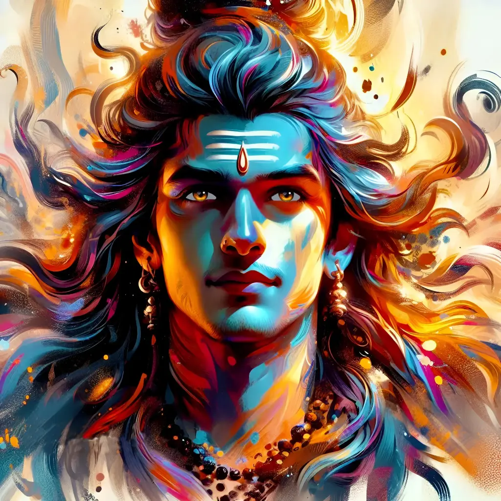 Lord Shiva - Rolled Paint By Numbers 