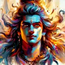 Lord Shiva - Rolled Paint By Numbers 