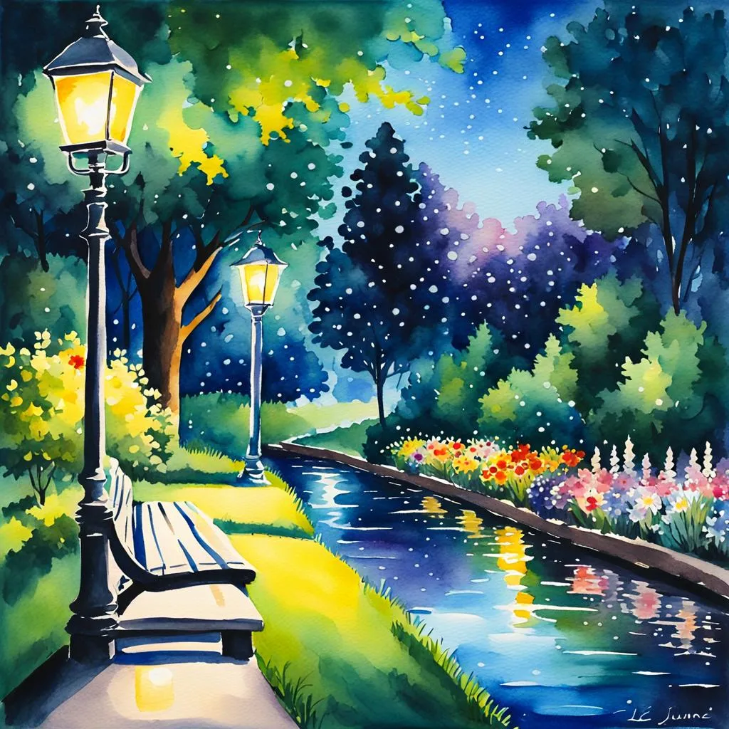 Night Magic - Rolled Paint By Numbers