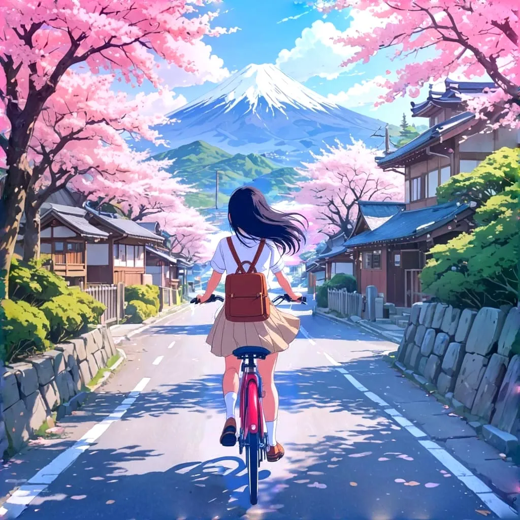 Cycle Ride - Rolled Paint By Numbers