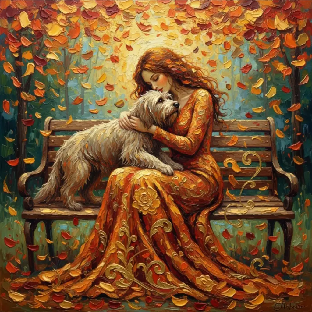 Bench and Friend - Rolled Paint By Numbers