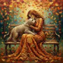 Bench and Friend - Rolled Paint By Numbers