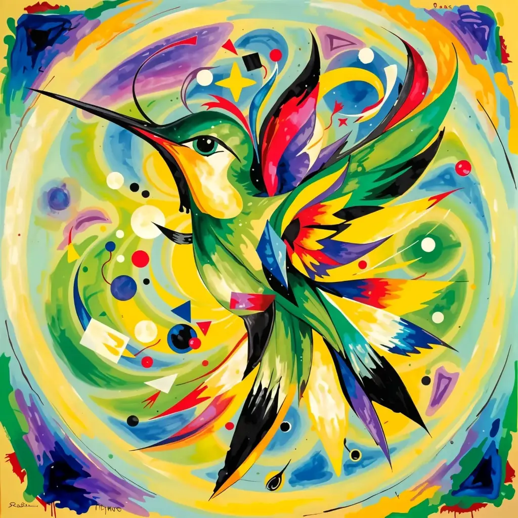 Hummingbird - Rolled Paint By Numbers 