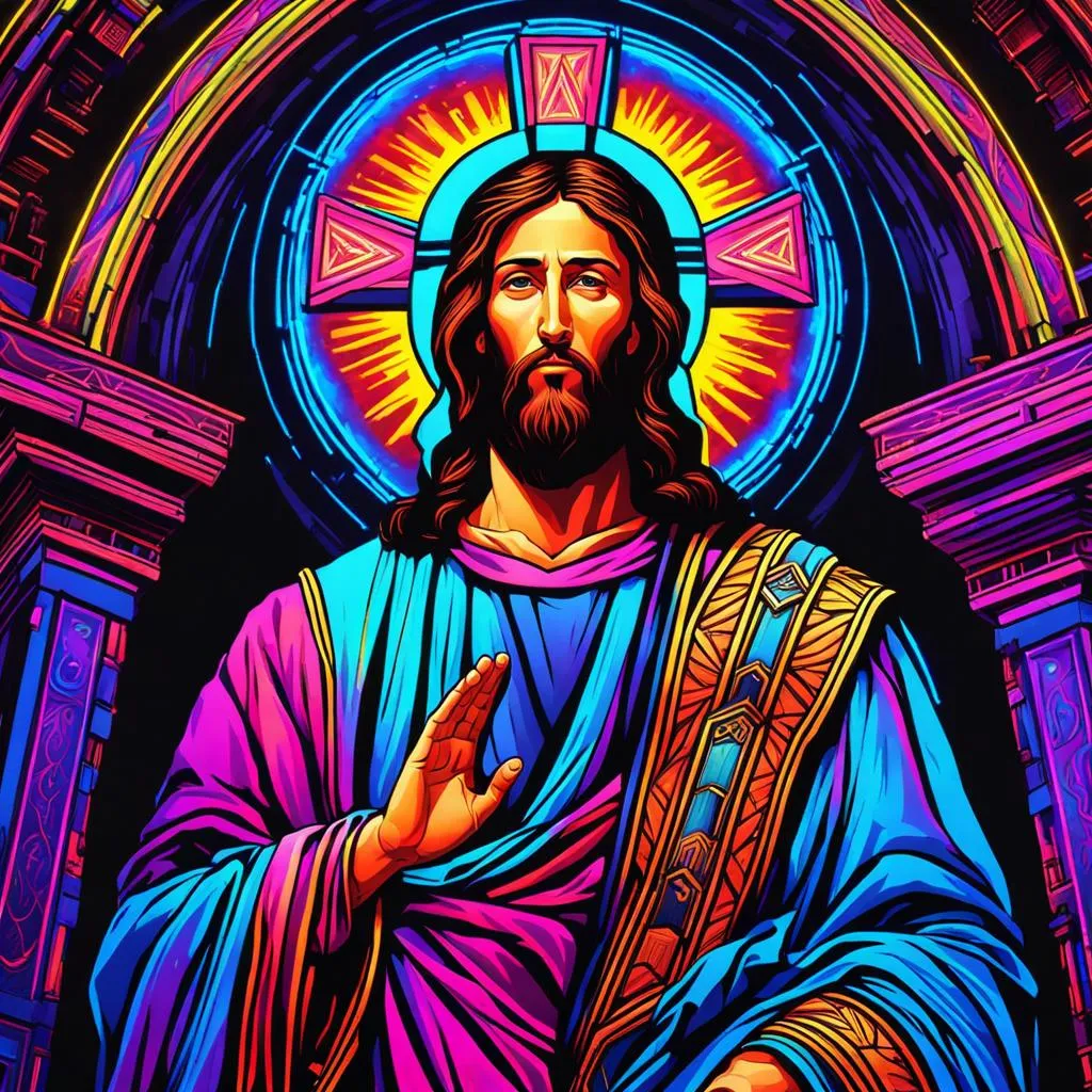 Blessing Jesus - Rolled Paint By Numbers