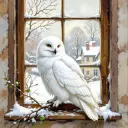 White Owl - Rolled Paint By Numbers
