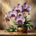 Orchids - Rolled Paint By Numbers