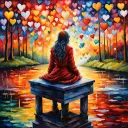 Love Is In The Air - Rolled Paint By Numbers