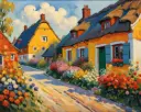 Vintage Barn Painting - Rolled Paint By Numbers