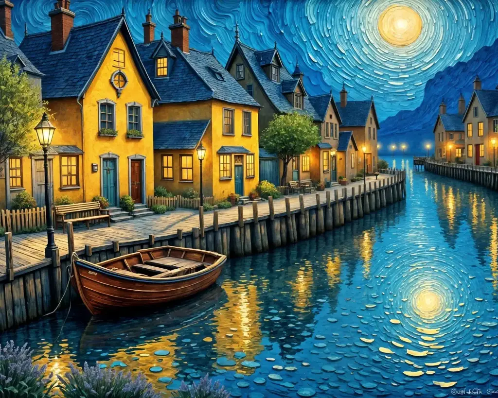 Silent Town - Rolled Paint By Numbers