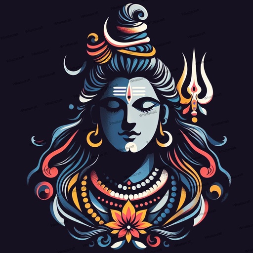 [MINI - 89] Framed Mini Paint by Numbers - Meditating Shiva