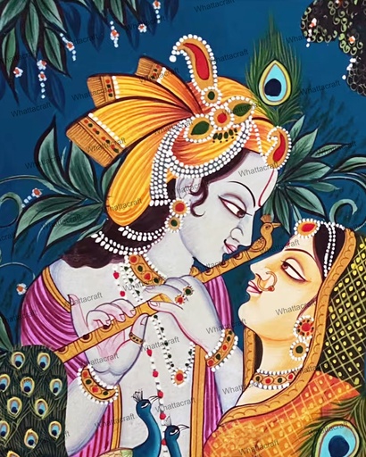 [WAC1-39] Radha Krishna Madhubani Style
