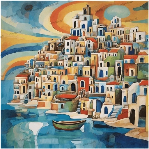 [WAC1-79] Mediterranean Cruise - Rolled Paint By Numbers