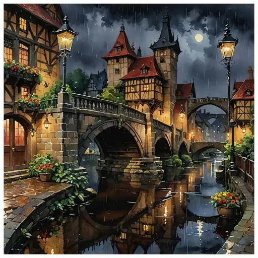 [WAC1-83] Venice - A City On Water - Rolled Paint By Numbers 