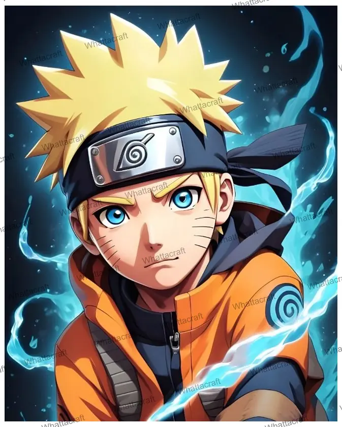 Naruto Anime Character Rolled Paint By Numbers